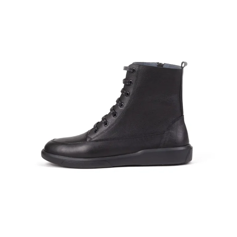 Womens Leather Boots Code 5210Z Black Color Side Shot copy
