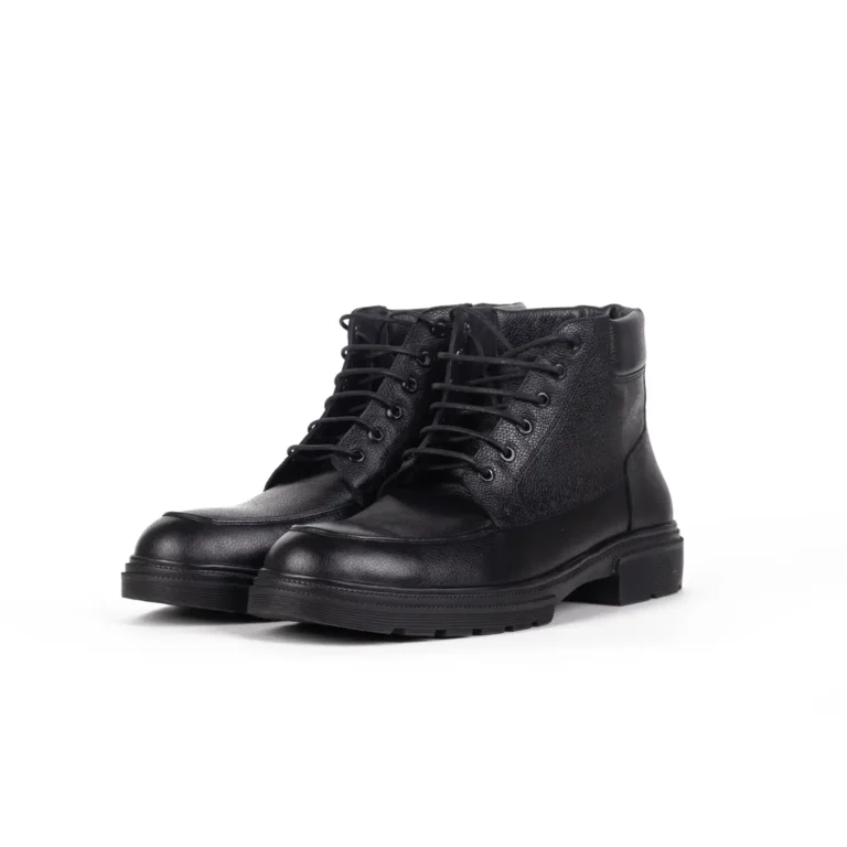 Mens Leather Boots Code 7169Z Black Color Shot copy