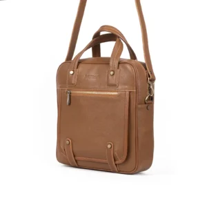 Mens Leather Crossbody Bag Code 9335C Honey Color Detail View copy