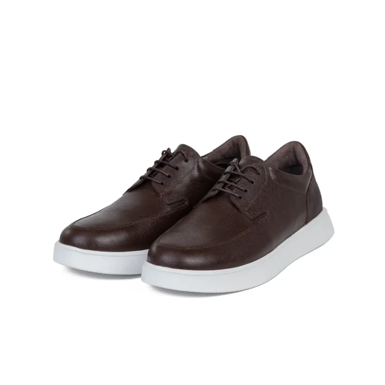 Mens Leather Casual Shoes Code 7194B Brown Color Shot copy