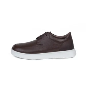 Mens Leather Casual Shoes Code 7194B Brown Color Side Shot copy