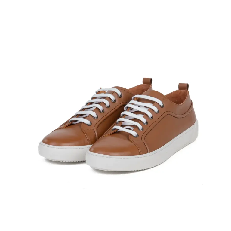 Mens Leather Sneakers Code 7110A Honey Color Shot copy