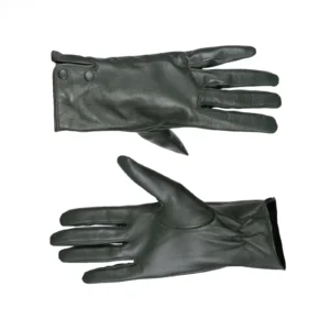Womens Leather Gloves Code 2510J Green Color Front Back View copy