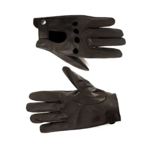 Mens Leather Gloves Code 2508J Brown Color Front Back View copy