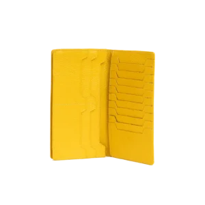 Womens Leather Wallet Code 8070C Yellow Color Detail Shot copy