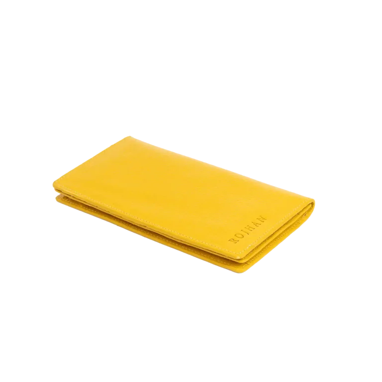 Womens Leather Wallet Code 8070C Yellow Color Shot copy