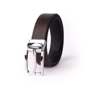 Mens Leather Belt Code 6153A Brown Color Front View copy
