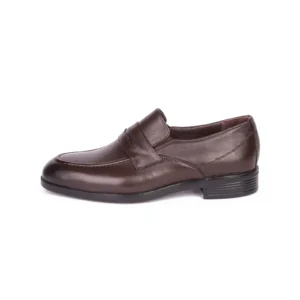 Mens Leather Classic Shoes Code 7123C Brown Color Side Shot copy