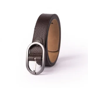 Womens Leather Belt Code 6142B Brown Color Front View copy