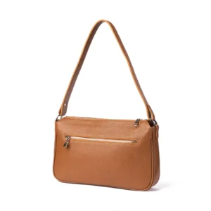 Womens Leather Shoulder Bag Code 9507B Honey Back View copy