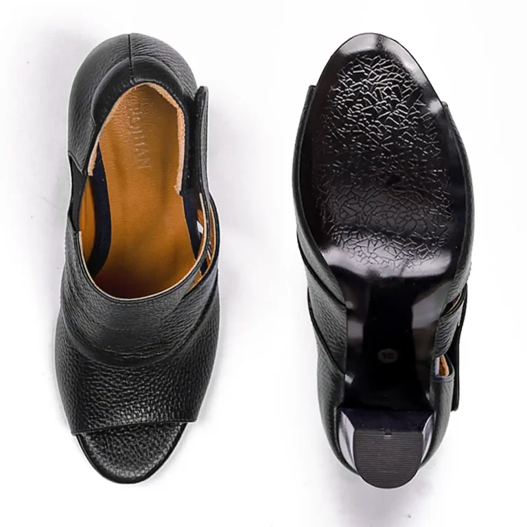 Ankle Strap High heels Shoes Code 5210B Black Color Detail Shot copy