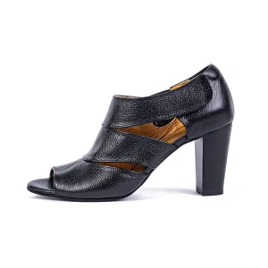 Ankle Strap High heels Shoes Code 5210B Black Color Side Shot copy