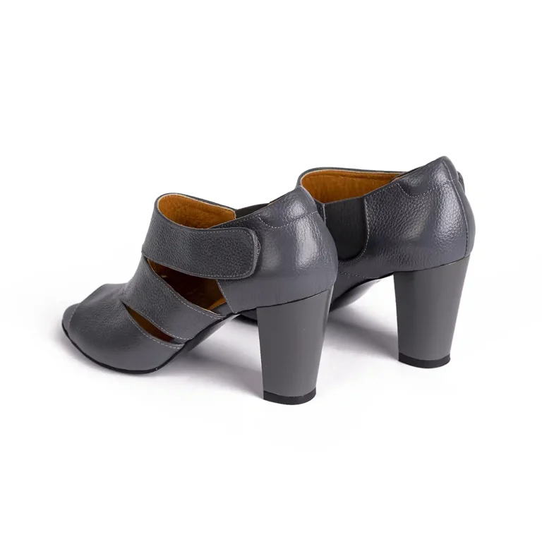 Ankle Strap High heels Shoes Code 5210B Gray Color Back Shot copy
