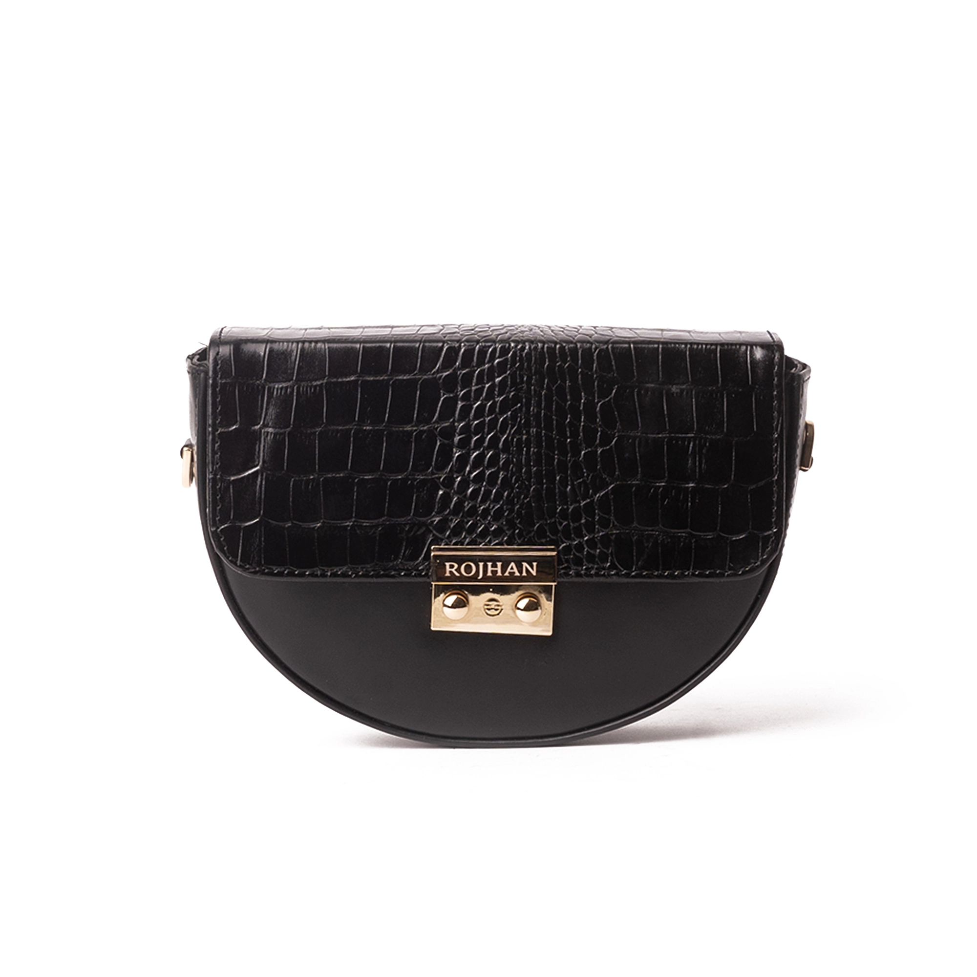 Womens-Corco-Leather-ShoulderBag-Code-9327B-Black-Color-Front-View کیف کراس بادی زنانه 9327B - Image 1