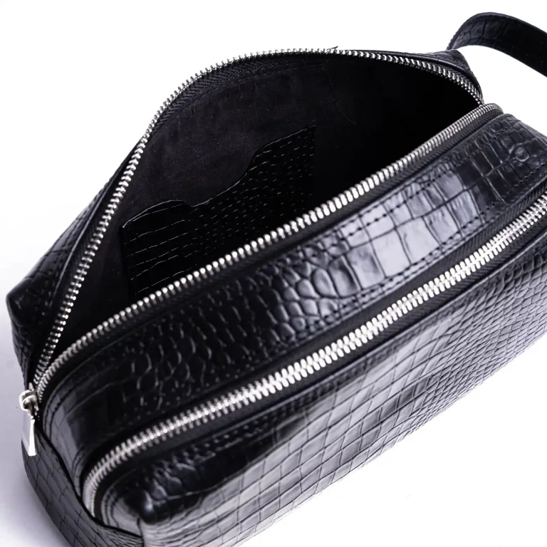 men s Leather Corco Bag Code 9506C Black Color Detail View copy