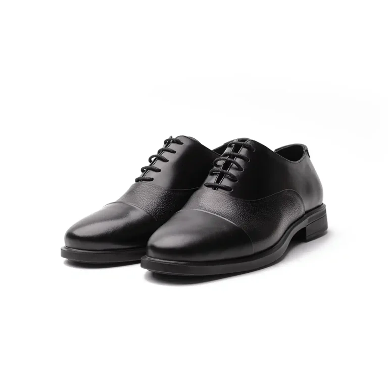 Mens Leather Casual Shoes Code 7144C Black Color Shot copy copy