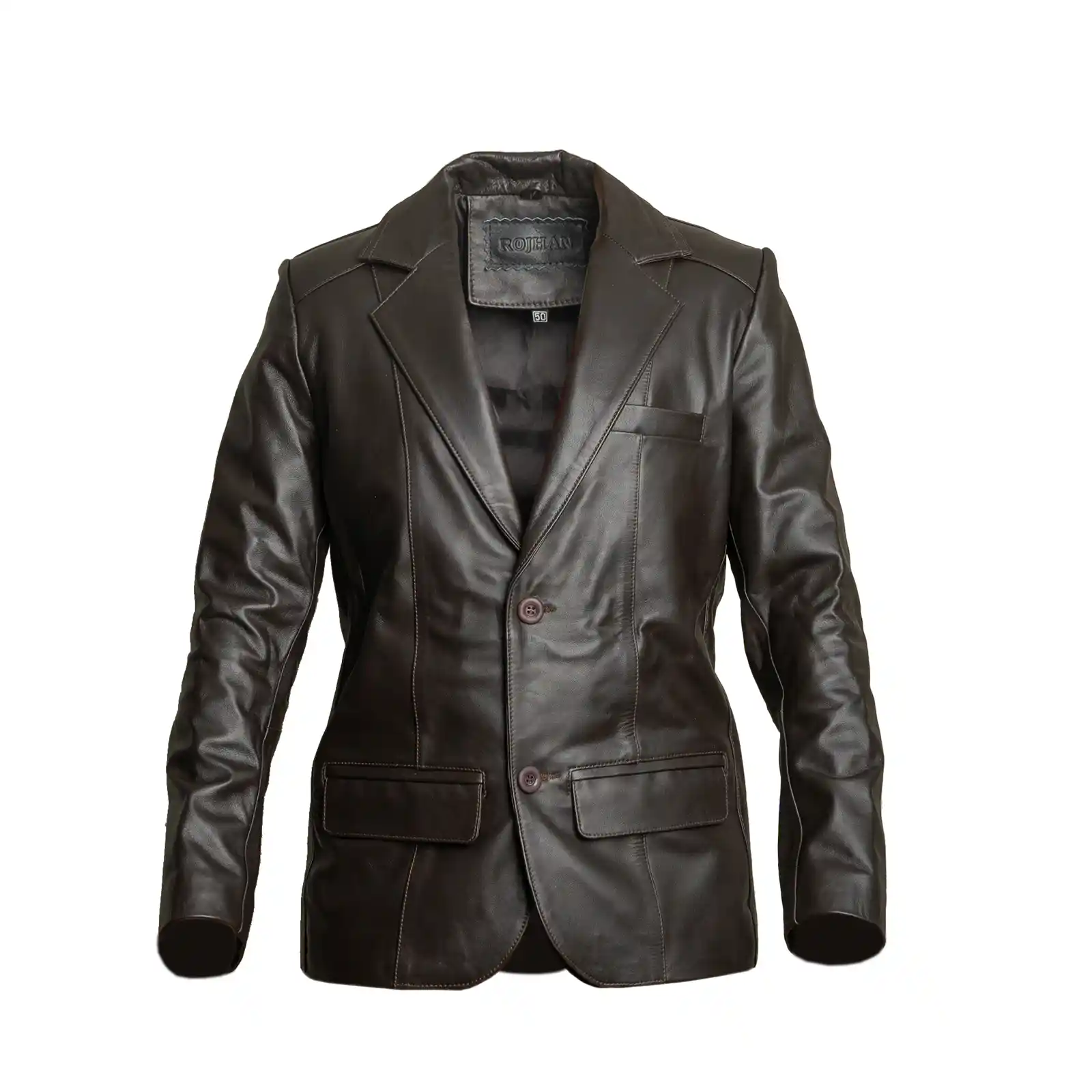 کاپشن چرم مردانه 2114j - Image 6
