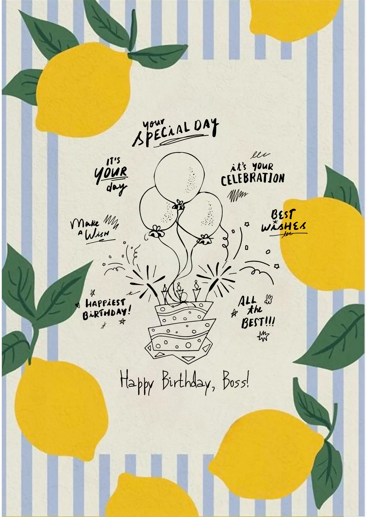 hbd card 5 کارت پستال تبریک تولد طرح 5 - تصویر 1